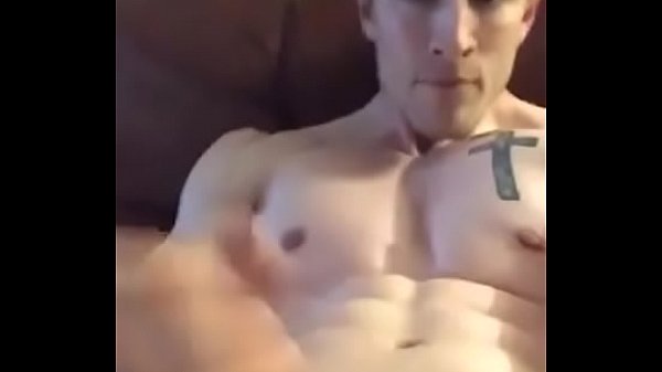 Hot blonde hunk wank