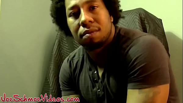 Muscular black amateur Rocco masturbates solo and cums