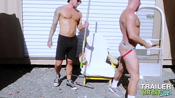 TRAILERTRASHBOYS Bald Muscle Stud Raw Bred And Rimmed